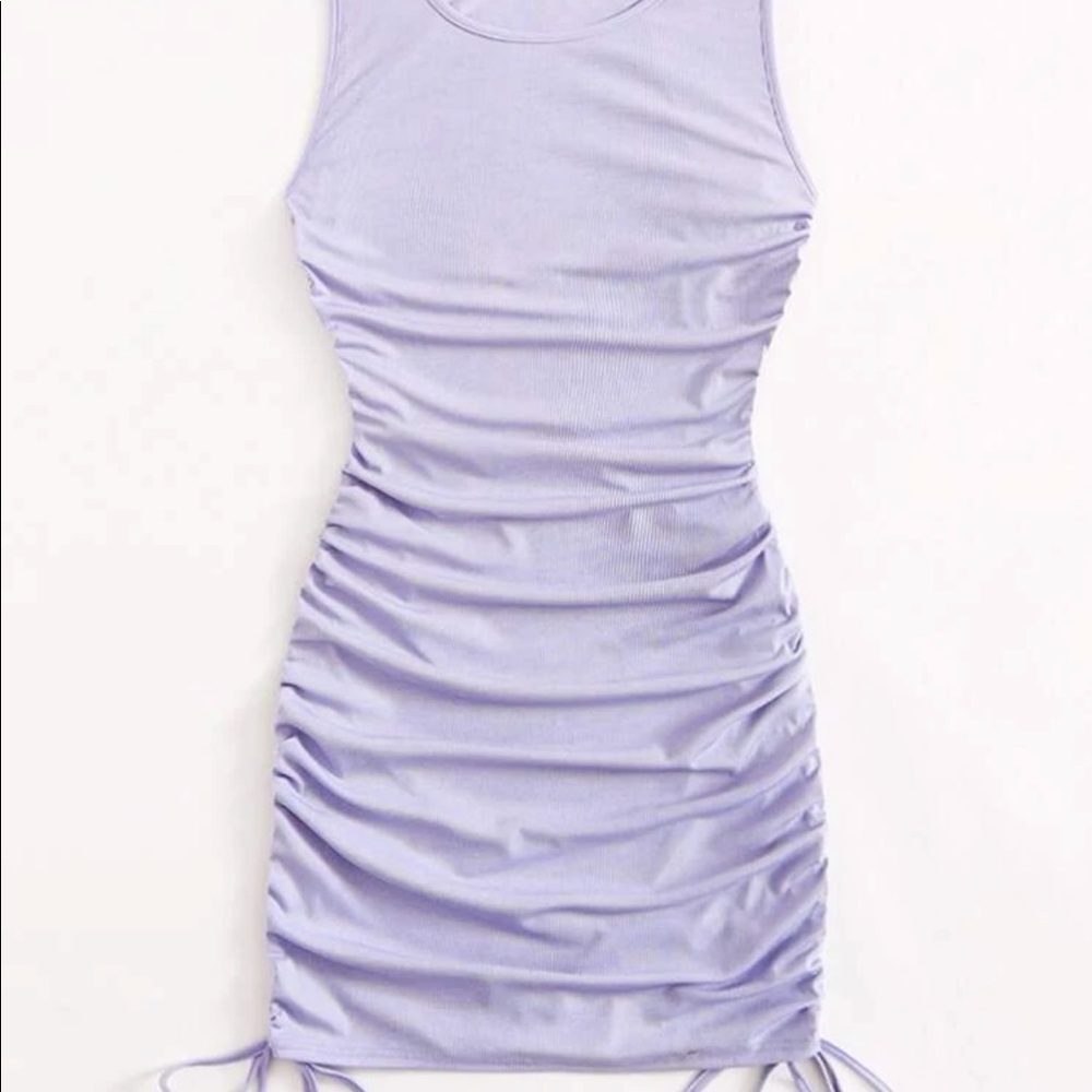 Ruched Sleeveless Dress